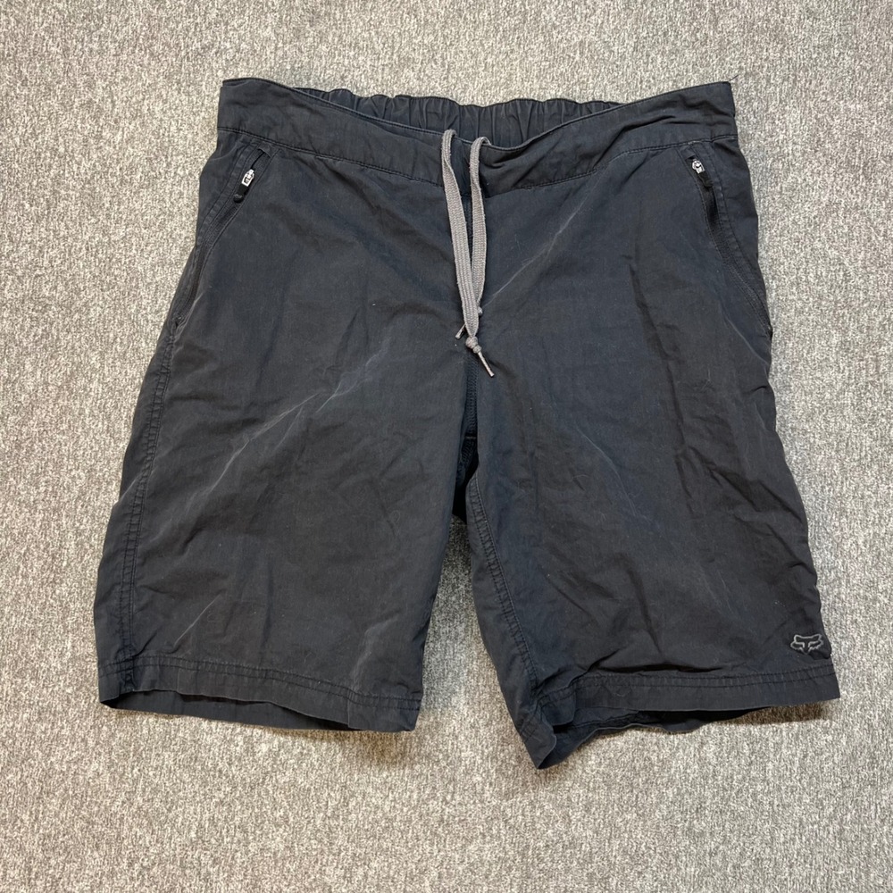 Fox Racing Mens Black Mountain Bike Shorts Padded Liner‎ Style 26137 Large